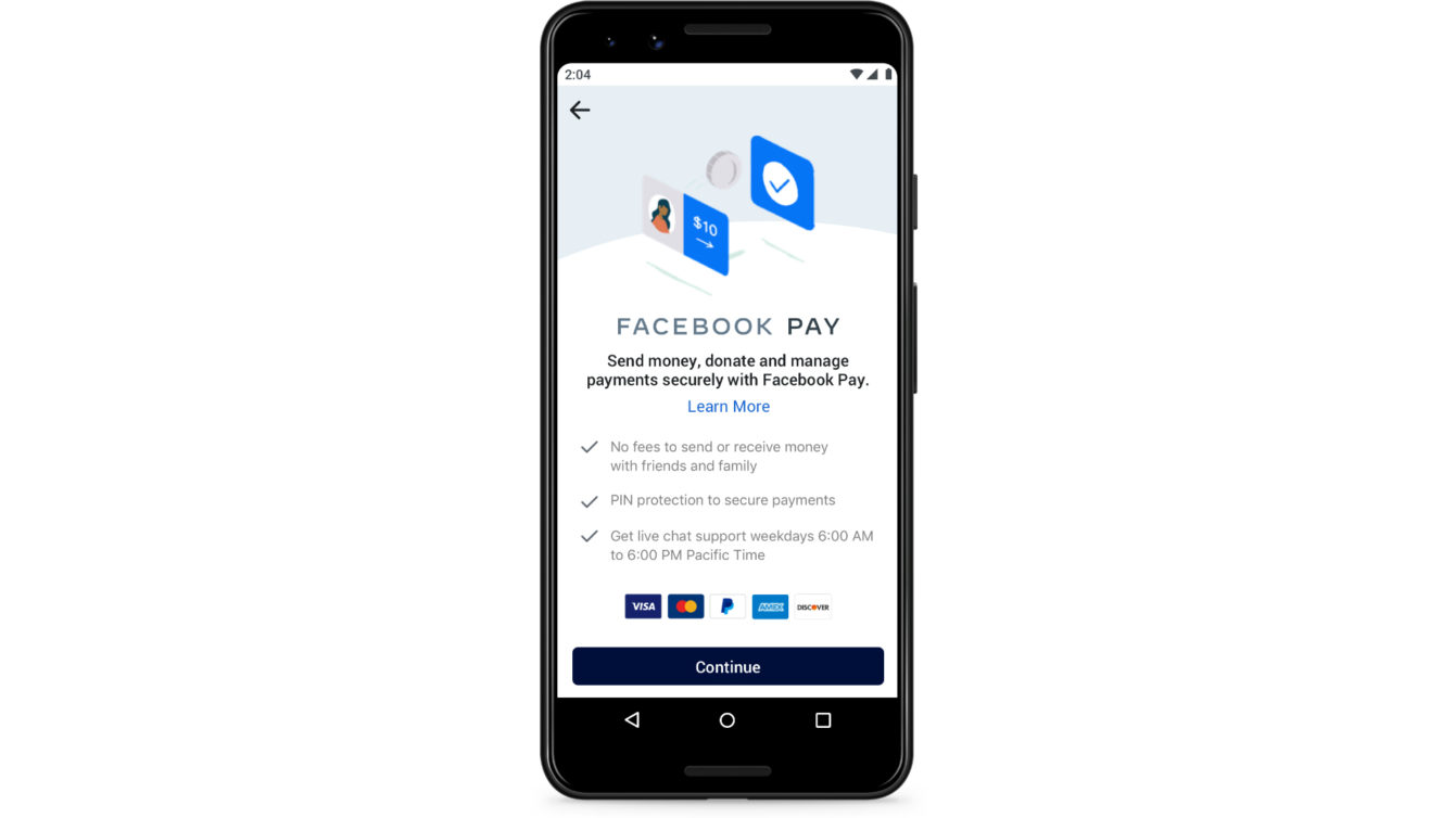 Facebook Pay UI